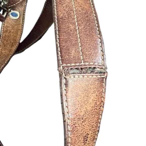 Vintage Y2K Coach Legacy Camel Brown Leather Medium Shoulder Duffle Bag Purse - Picture 8 of 9